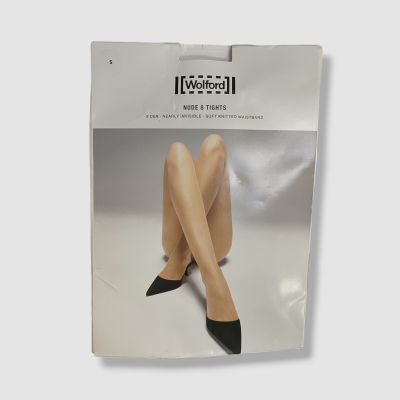 Wolford Women's Beige Sheer Nude Tights Size S